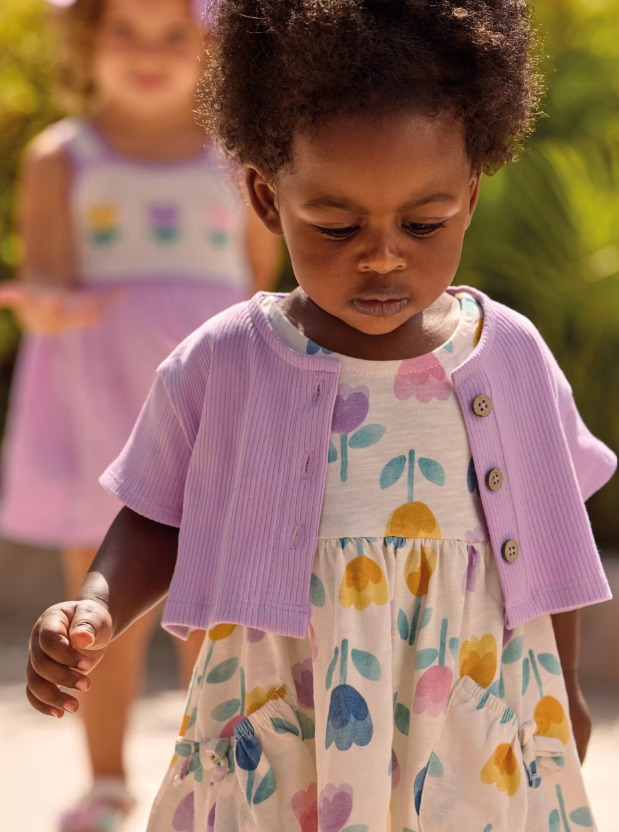 Mayoral Tulip Printed Dress & Jacket Style 1922 - Lilac